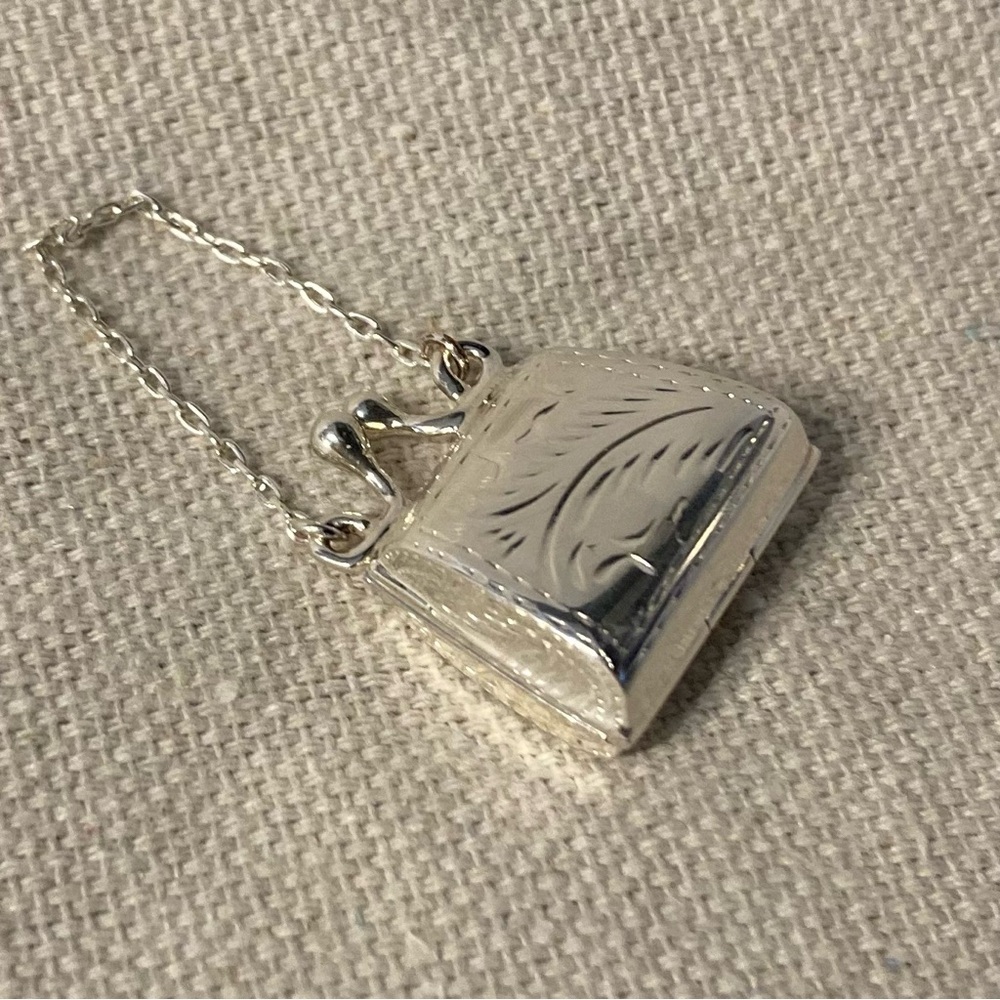 Tiny Sterling Purse Pill Box